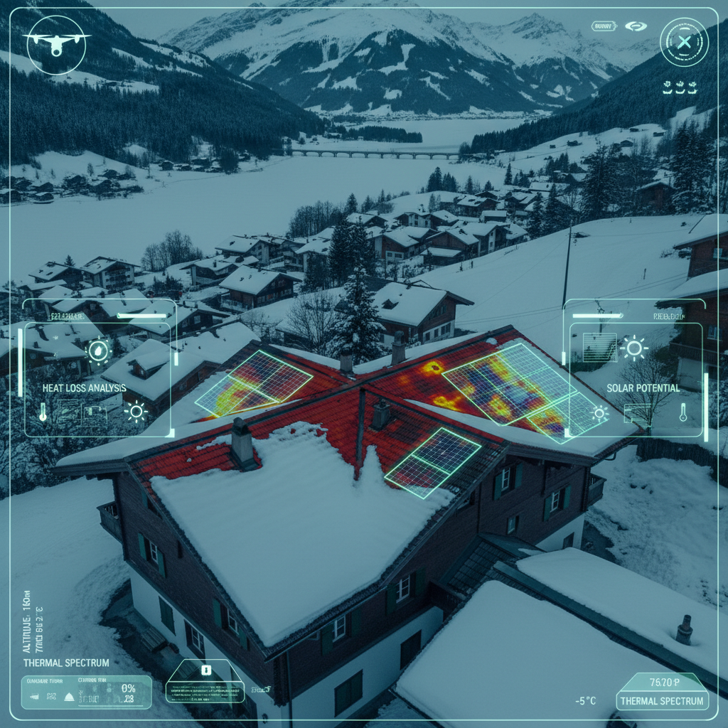 Solaranlage auf Schweizer Hausdach